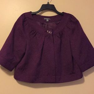 Royal purple Apt 9 crop jacket size L